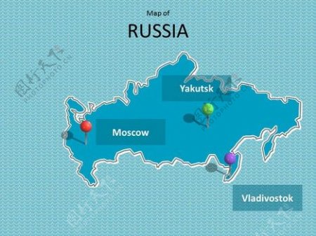 俄罗斯地图模板