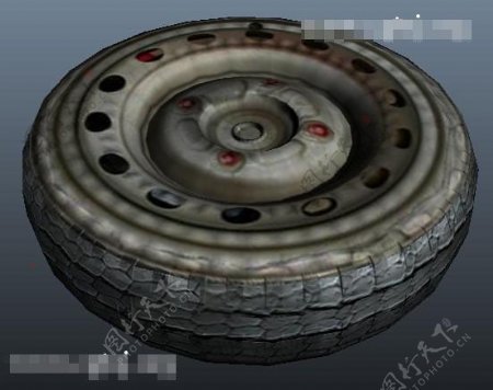 汽车轮胎3d模型图片