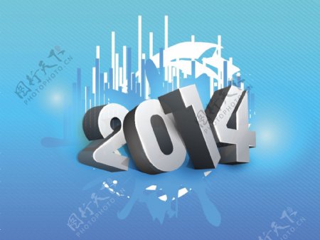 2014年新年背景图片