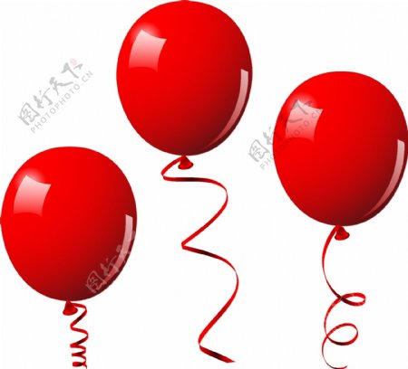 缤纷彩色气球矢量素材6