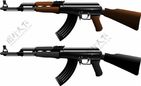 AK47冲锋枪向量