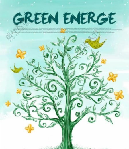 绿色环保海报设计图片