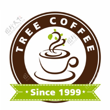 树意咖啡厅LOGO标志