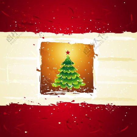 漂亮的圣诞树矢量素材4