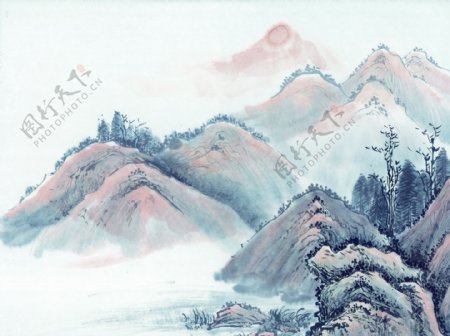 中国浓情山水画艺术