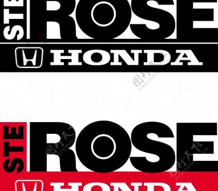 HondaSteRoselogo设计欣赏本田专题访问玫瑰标志设计欣赏