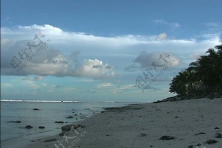 拉罗汤加岛锅从海滩礁股票视频视频免费下载