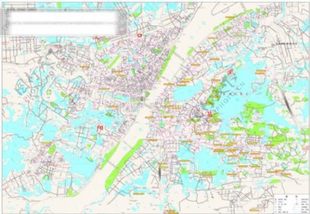 武汉市矢量地图