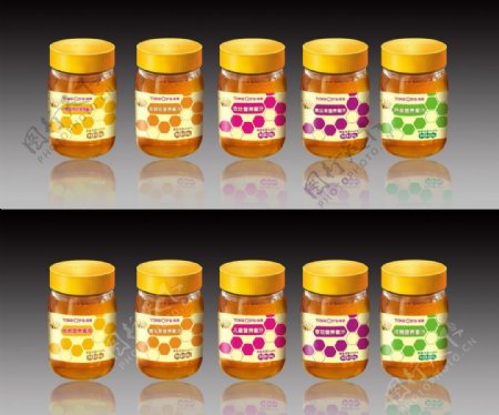 食品保健蜂蜜包装图片