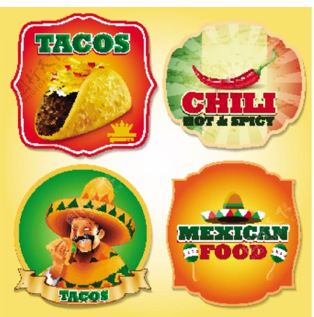 墨西哥美食标签