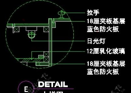 鞋帽店服装店橱窗门面实例cad详图装修施工图纸25例96