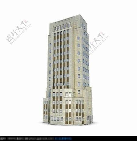 世贸中心立体建筑模型