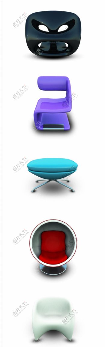 3D质感沙发