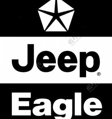 JeepEaglelogo设计欣赏吉普鹰标志设计欣赏
