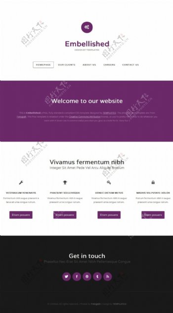 深紫软件介绍网页模板