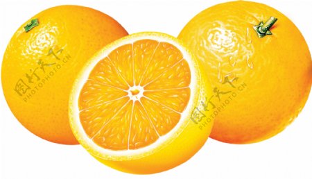一组橙子