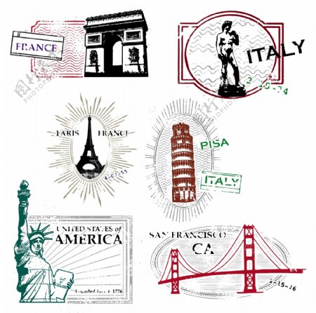 具有里程碑意义的旅游系列邮票