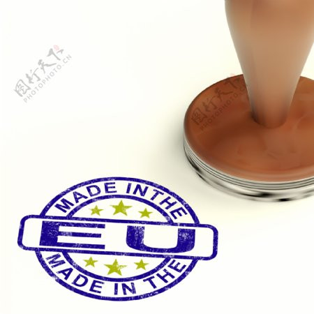 在欧盟的邮票展示产品或从欧盟生产