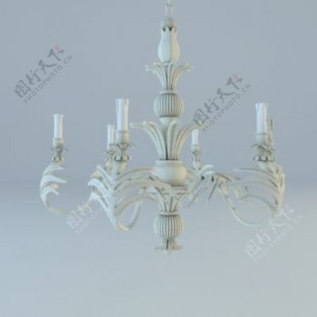 欧洲蜡烛浮雕的灯具灯具和兰特