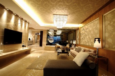 金色客厅设计