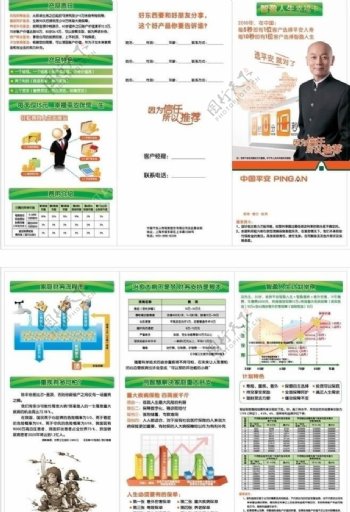 中国平安智赢人生产品三折页图片