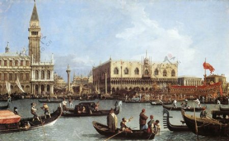 位图建筑风景欧式威尼斯油画免费素材