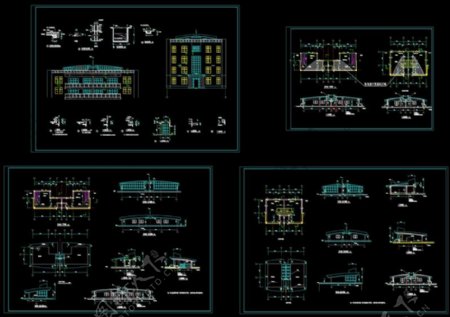 楼房大样cad图稿