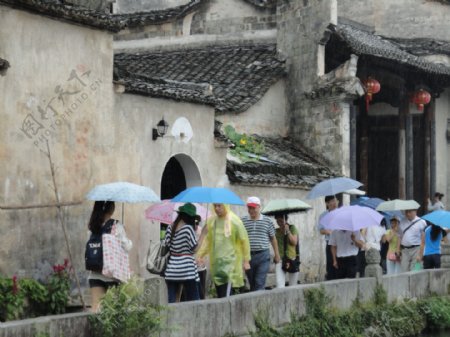 宏村江南雨