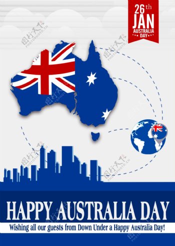 澳大利亚国庆日PSD源文件广告设计