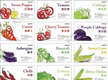 蔬菜类标贴图片