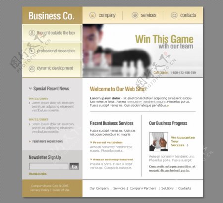企业素材设计网站模板图片