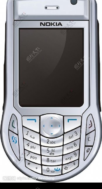 Nokia6630手机矢量图图片