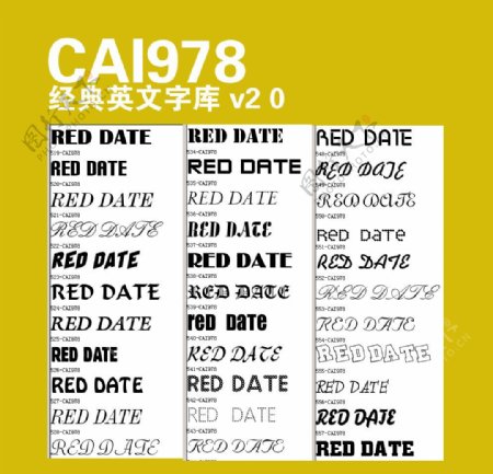 CAI978经典英文字库v20