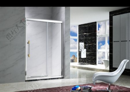 淋浴房效果图图片