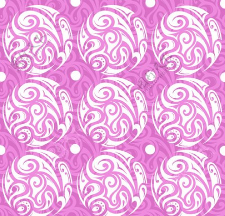 粉色紫色花边底纹背景图片