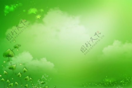 绿色天空底图背景底纹图片