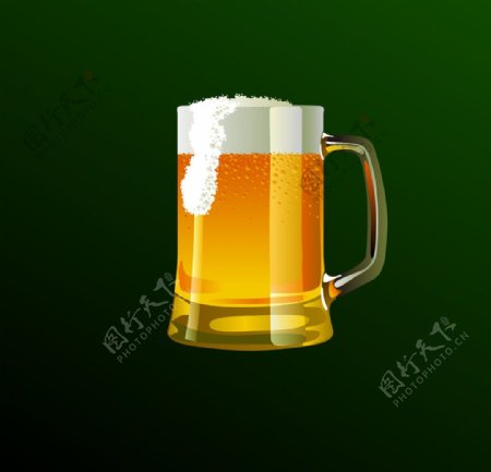 一杯啤酒图片