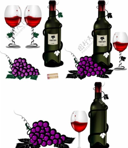 红酒葡萄酒背景图片