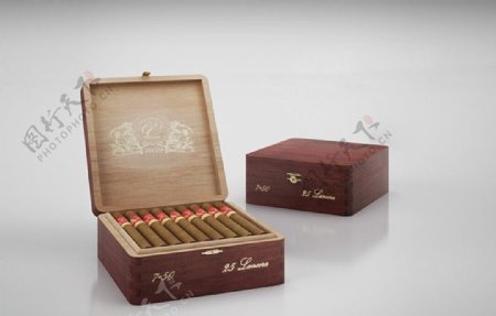 木盒雪茄高精模型图片