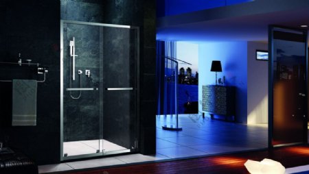 淋浴房3D效果图图片