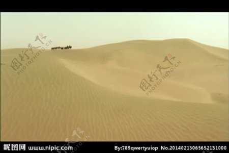 沙漠风景画视频素材