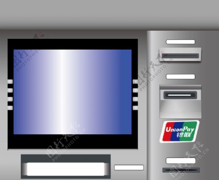 ATM机取款机效果图银行图片
