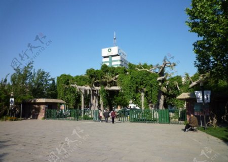 植物园门口图片