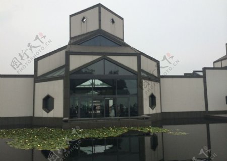 苏州博物馆门厅后图片