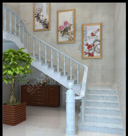 楼梯效果图图片