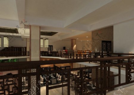 现代中式餐厅图片