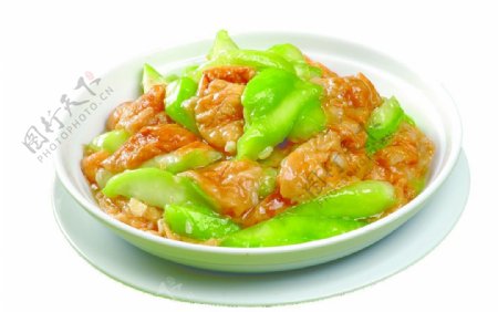 丝瓜炖豆泡图片