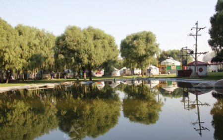 赛汗塔拉内湖蒙古包图片