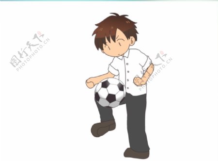 足球少年flash矢量动画