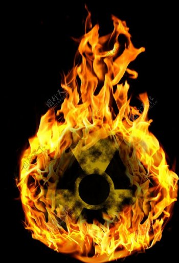火焰放射性标志图片